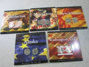 (CNTR) Lot of 5 Statehood Quarter C...