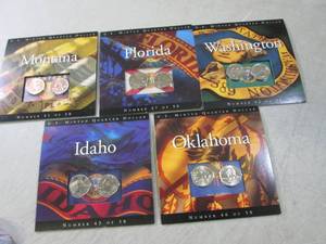(CNTR) Lot of 5 Statehood Quarter C...