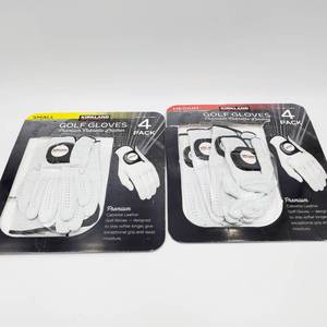 lot 050 image: 2 Three pack of Kirkland Brand Golf Gloves (Small & Medium)