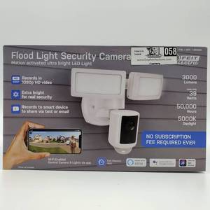 lot 058 image: Feit Electric LED 1080P HD Smart Flood Security Light