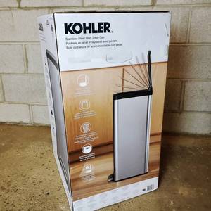 lot 071 image: In Box Kohler 47L Step Trash Bin