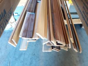 (30) Solid Cherry Crown Molding 1-12 X 8 to 10 plus shorter pieces