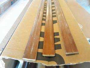(32) Solid Cherry Crown Molding 1-12 X 8 plus shorter pieces