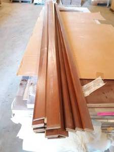 (25) Solid Cherry Wood Trim pieces 516 X 2 X 7
