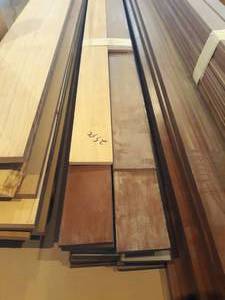 (17) Solid Cherry Wood Trim pieces 14 X 3 X 7 plus (7) shorter pieces