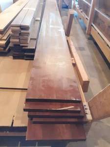 (5) Solid Cherry Wood pieces 34 X 8 X 10