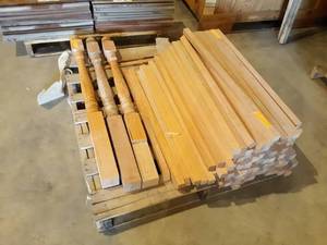 Pallet Lot of Hickory Ballaster Posts & Newel Posts