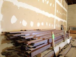 Pallet lot of 3 x 34 Solid Groove and No Groove Cherry