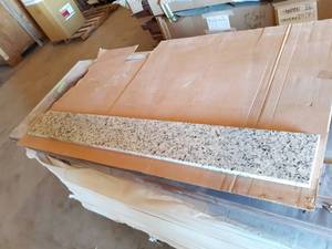 (4) Pieces Bella Core Hamilton Solid Granite Slabs 58 x 7 x 34 -  First Come first serve from the crate