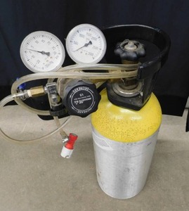 FULL ALUMINUM CO2 CYLINDER WITH GAGES