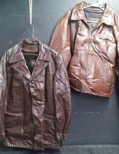 2 MENS LEATHER JACKETS