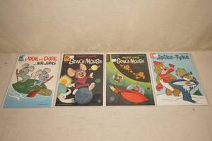lot 2 image: 10, 12, 15 Cent Comics - Space Mouse, Pixie, Spike