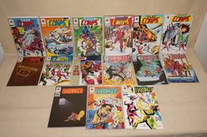 lot 123 image: Harbinger and Hard Corps Comics
