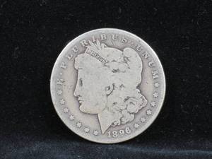 lot 6 image: 1896-O Morgan Silver Dollar