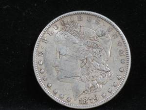 lot 11 image: 1879-P Morgan Silver Dollar