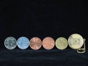 lot 38 image: Coin Club Tokens and a 50 Year Calendar Keychain