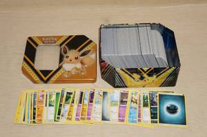lot 50 image: Metal Tin of Pokemon Cards