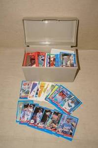 lot 81 image: Plastic Container of Baseball Cards
