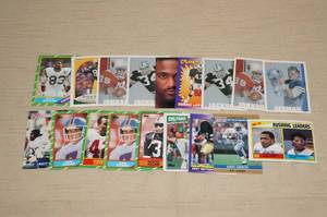 lot 87 image: Football Cards - Elway, Marino