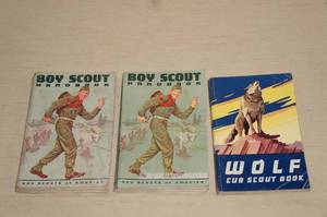 lot 95 image: Vintage Cub and Boy Scout Books