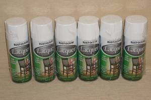 lot 154 image: 6 Cans of White Rust-Oleum Paint