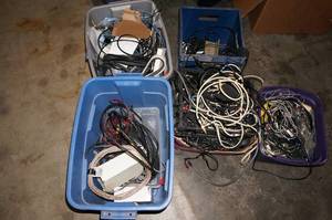 lot 189 image: Bins of Random Wires