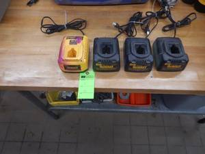 Dewalt 18v Chargers - Qty (4)