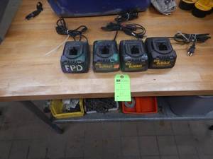 Dewalt 18v Chargers - Qty (4)