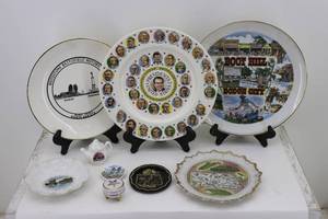 lot 22 image: Commerative Plates & Misc