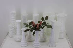 lot 23 image: White Vases