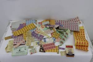 lot 46 image: Box of Vintage Coupon Stamps