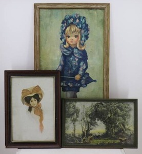lot 60 image: (3) Old Paintings