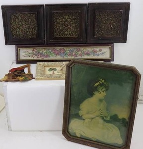 lot 63 image: Old Painting & Wall Hangings