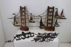 lot 66 image: Metal Wall Hangings