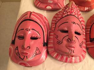 lot 33 image: Seven Decorative Wall Masks