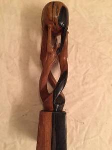 lot 96 image: Ornate Wooden Carving- Symbolizes One World