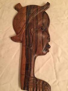 lot 43 image: Two Wooden Hand Carved Silhouettes