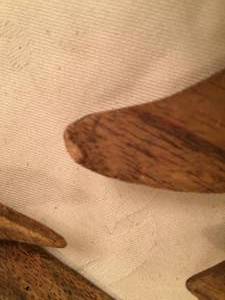 lot 44 image: Four Wooden Dolphin Carvings