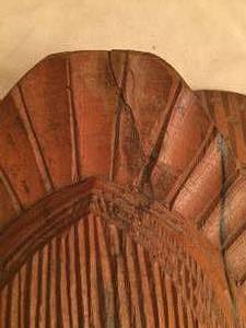 lot 46 image: Wooden Mask Wall Hanging
