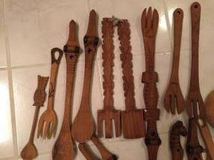 lot 103 image: Large Lot of Wooden  Spoons  Forks
