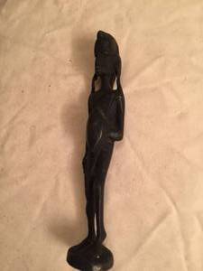 lot 104 image: Two Metal Figurine Statues