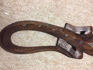 lot 136 image: Large Carved Lizard