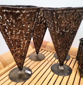 lot 25 image: Large Variety of Metal Incense Holders