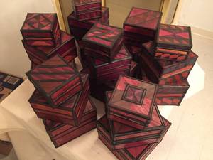 lot 201 image: Large Lot of Rattan Nesting Boxes
