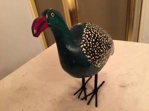 lot 209 image: Fun  Hand Painted Carved Bird