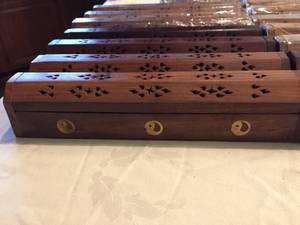 lot 243 image: 15 Wooden Incense Burners
