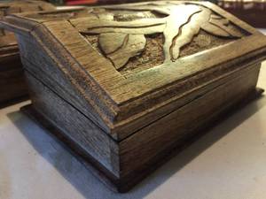 lot 247 image: Three Trinket Boxes Made in India