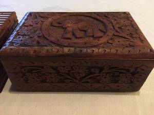 lot 248 image: Two Trinket Boxes Made in India