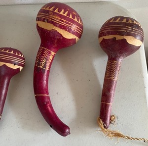 lot 287 image: Lot of 8 Gourd Rattles