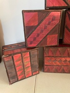 lot 131 image: 7 Sets of Decorative Nesting Boxes